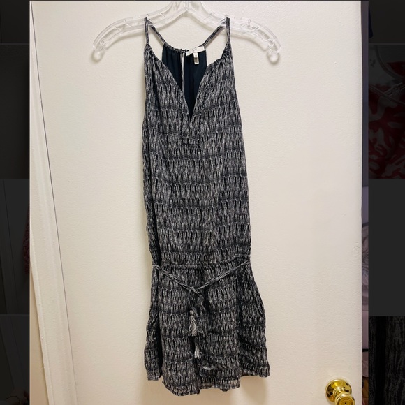 Joie Black & White Print Tank Romper - Picture 1 of 5